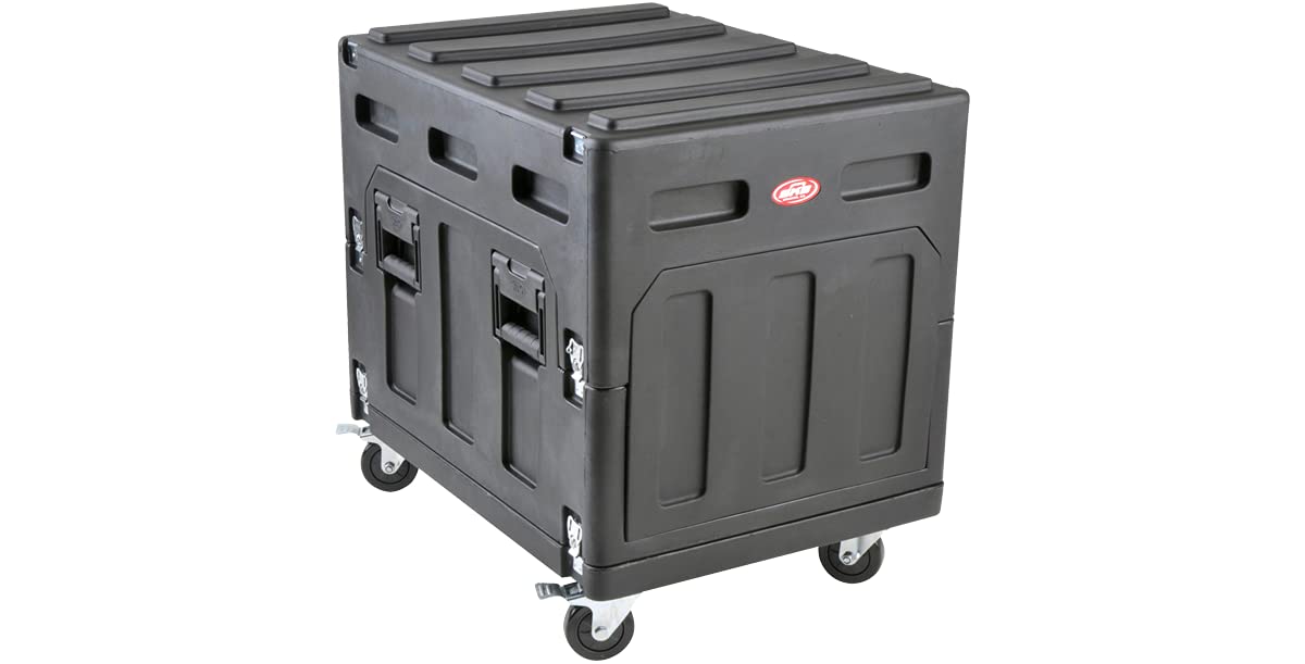SKB Mighty Gig Rig with 14U top 6U Front Rack, Built-in Pedestal, Optional Rear Rack Rails
