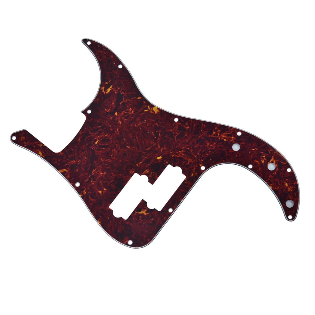 Dopro 13 Hole Precision Bass Pickguard Pb P Bass Scratch Plate Fits Usa/Mexican Fd Precision Bass Vintage Tortoise