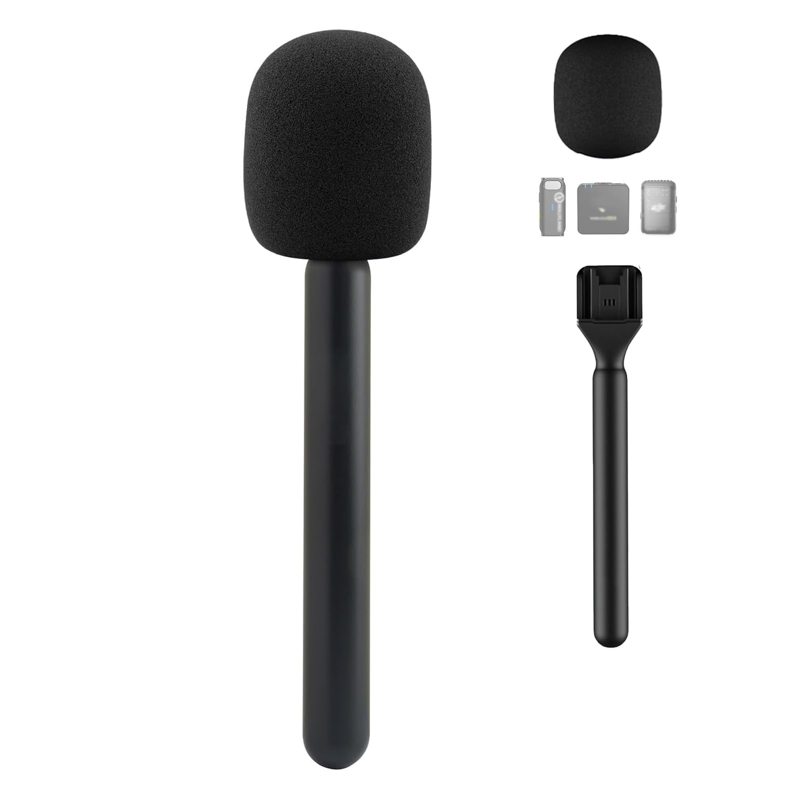 Holder for DJI Mic 1/2,for Rode Wireless GO 2, Handheld Mount Adapter for Hollyland M1 /C1 / 150 / Synco G1/A2,Transform Lavalie