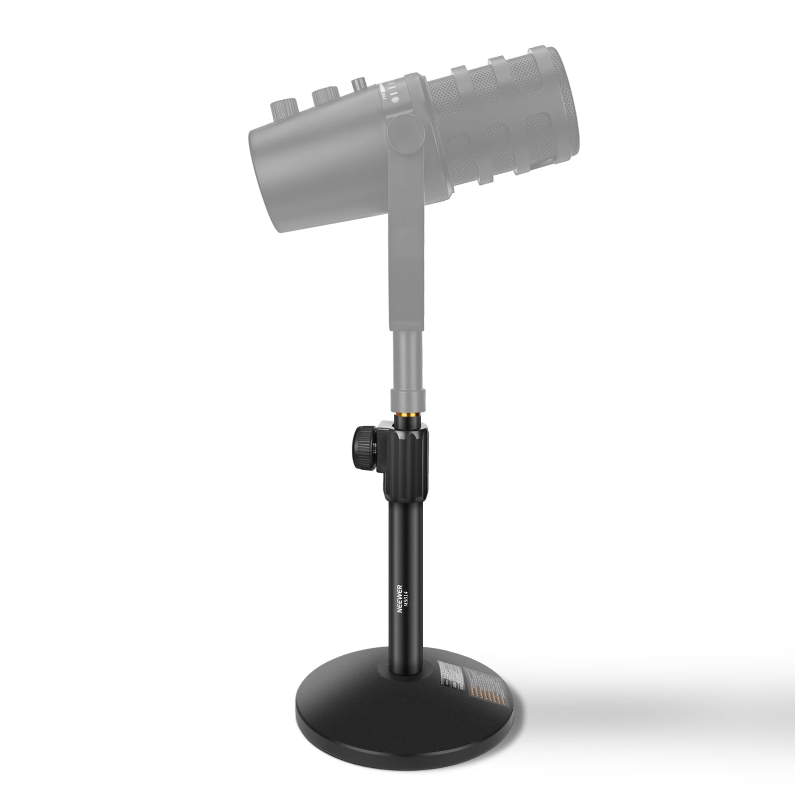 NEEWER Desk Microphone Stand, Adjustable Table Top Mic Holder Mount with 3/8 to 5/8 Screw Adapter Compatible with QuadCast SoloC