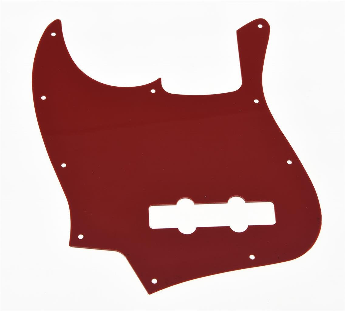 Dopro Jazz Bass J Bass Pickguard for USA/Mexican 4 String FD Jazz Bass Red 3 Ply