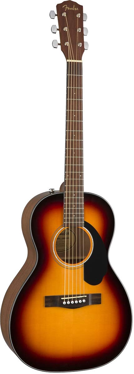 Fender CP-60S Parlor Acoustic Guitar, with 2-Year Warranty, 3-Color Sunburst
