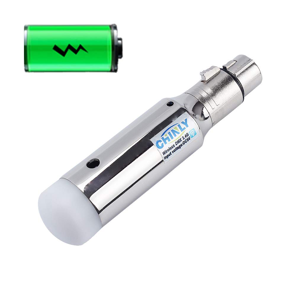 CHINLY DMX512 DMX Dfi DJ 2.4G Wireless 1 Receiver LED Lighting Control for LED Stage Par Party Light