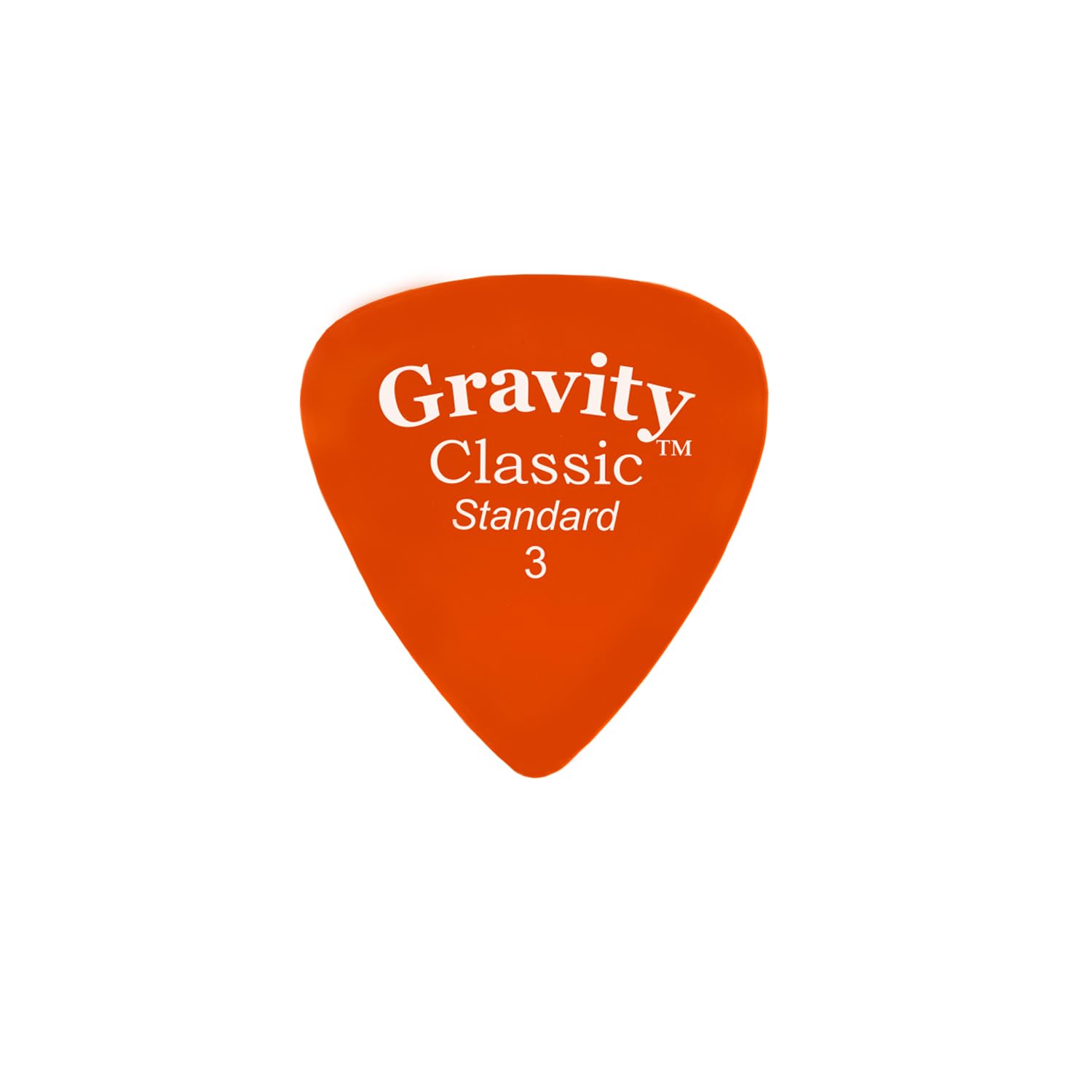Gravity Picks Classic Guitar Pick - 3.0Mm Orange - Polished