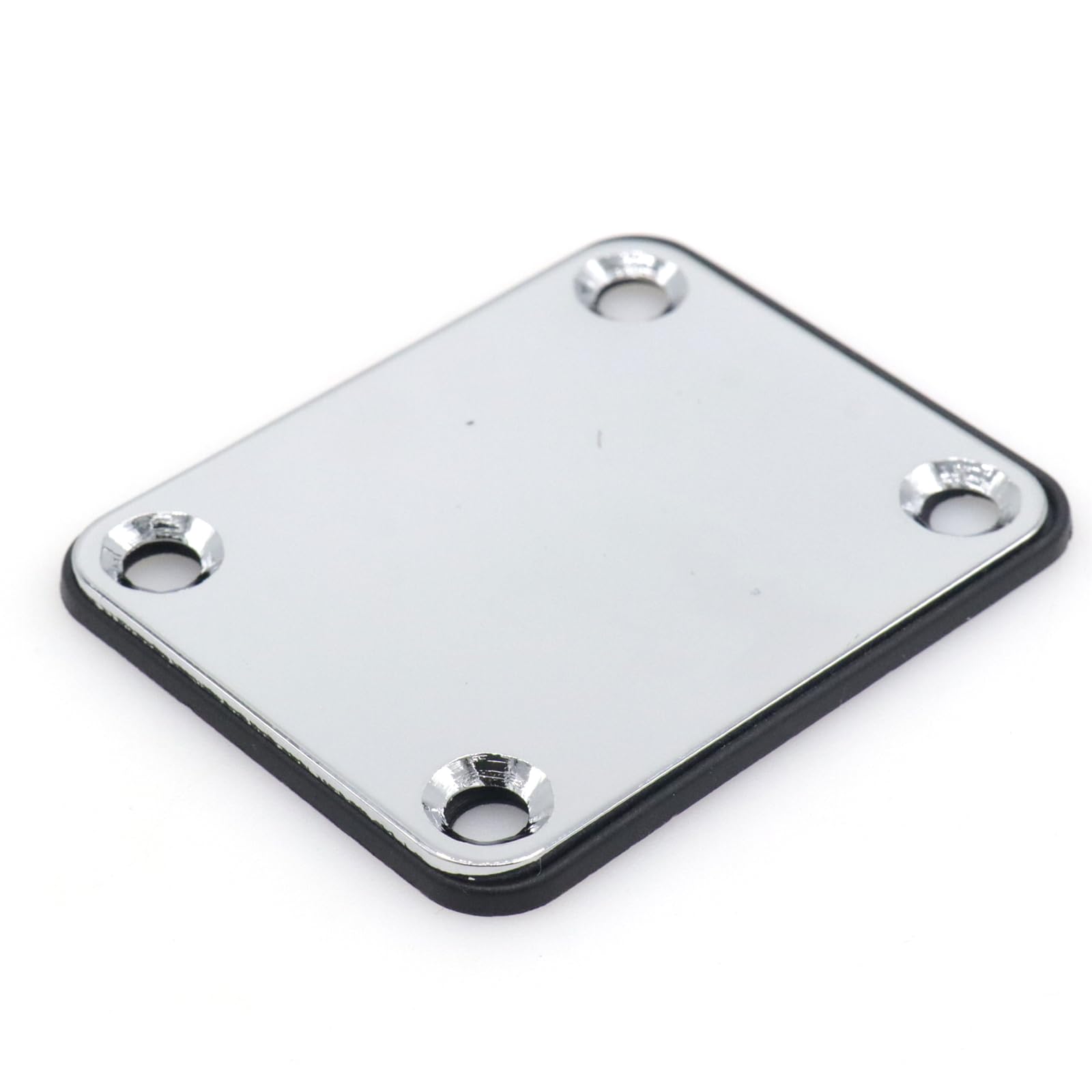 CashBeat Silver Electric Bass Guitar Neck Plate, Strengthening Joint Connecting Plate for Guitar Parts, Compatible with Fender S