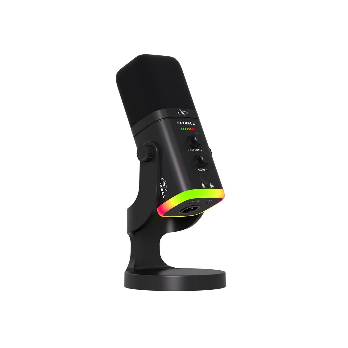 Flyball Usb/Xlr Dynamic Gaming Microphone, Rgb Mic For Pc, Podcast & S ...