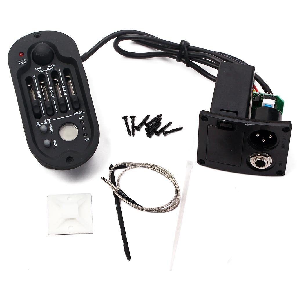 Calandis 4 Band A-4T Eq Folk Guitar Preamp Equalizer Piezo Pickup With Lcd Tuner 10Cm | Pickups | Guitar Parts | Parts & Accesso