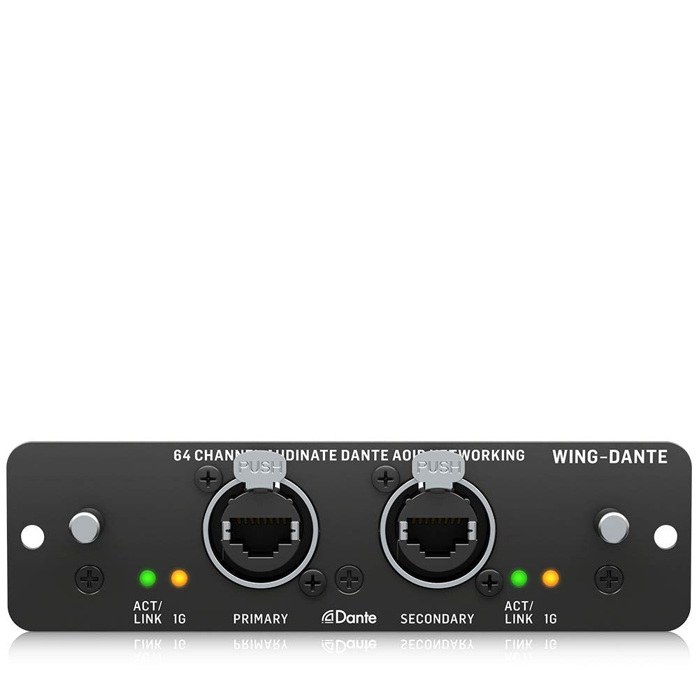 Behringer WING-DANTE WING Expansion Card for 64x64 Channel Audinate Dante AoIP Networking