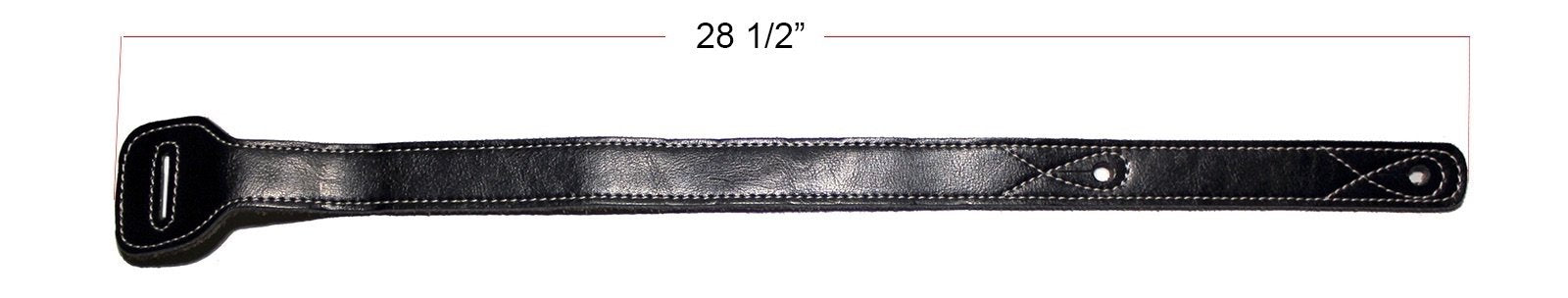 Walker & Williams XL-72 Dark Brown Guitar Strap Extender Lengthens W&W (and other) Straps Up To 60''