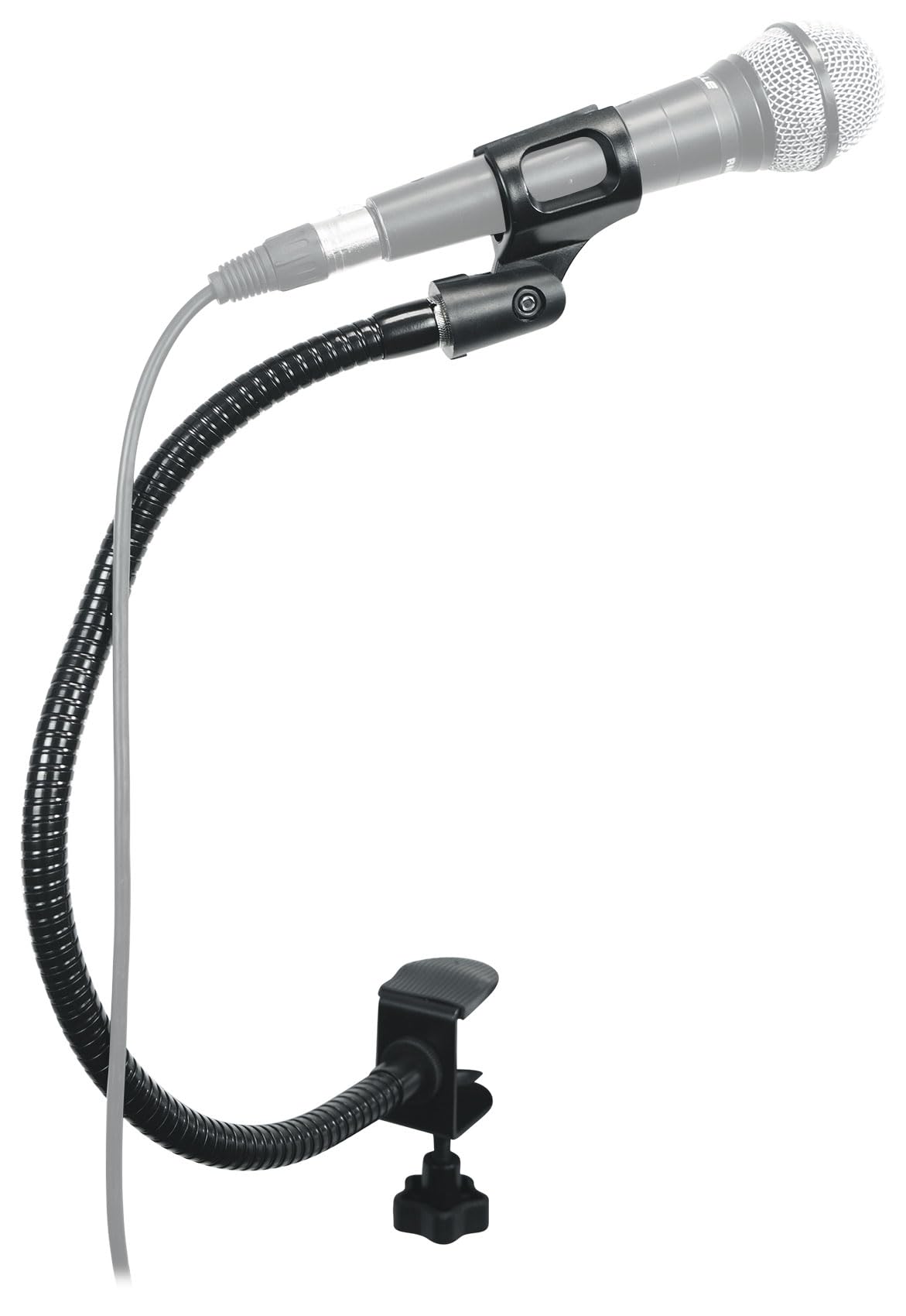 Rockville Gn20 20'' Dj Gooseneck Microphone Stand, Clamps To Any Table Or Stand