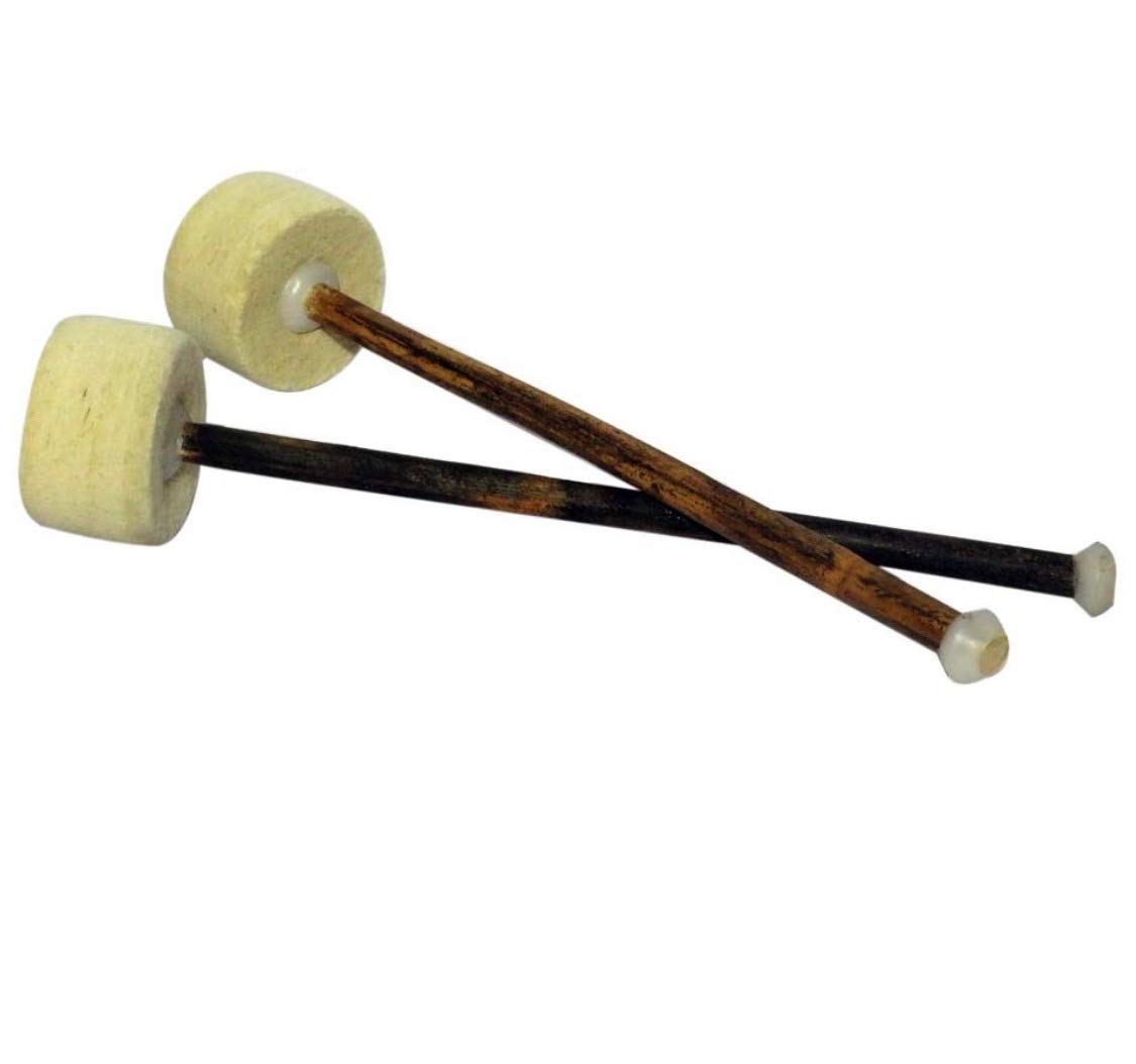 Sm Sai Musical Wooden Shaft Brass Drum Beater
