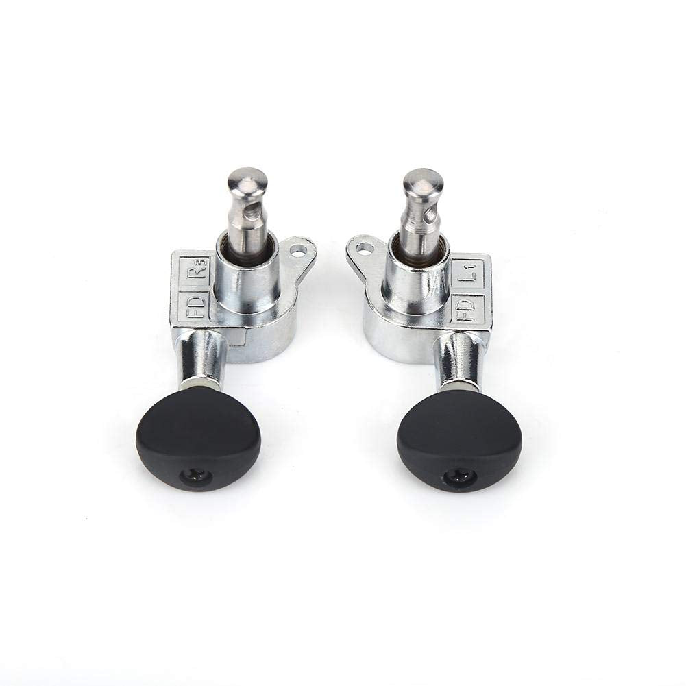 Demeras Ukulele Tuning Pegs Aluminum Alloy Closed String Tuning Key Pegs Machine for Instrument Upgrade Part 4Pcs 2R 2L