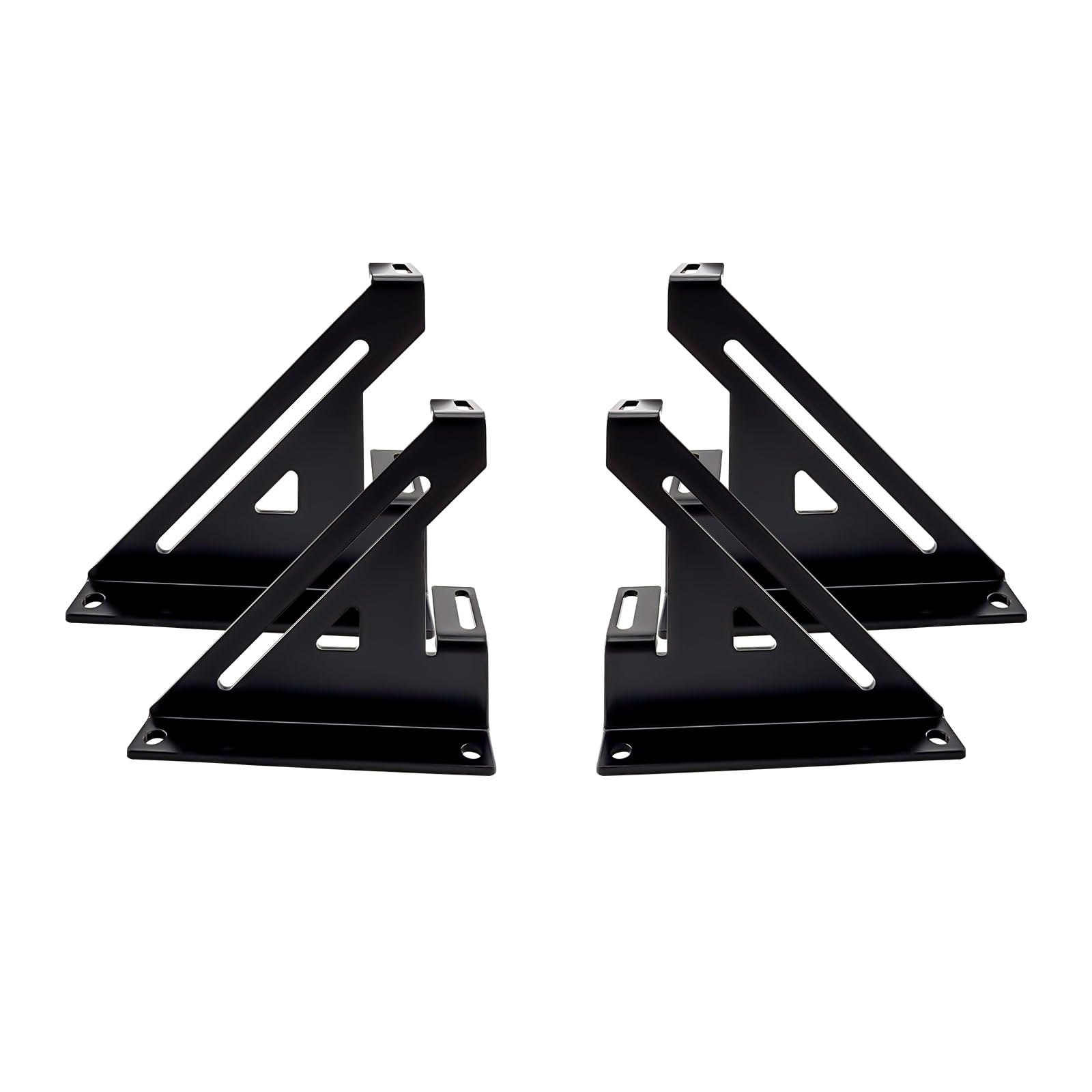 Steel 2 Amp Amplifier Rack Coated by Black Powder Used for Car Audio Systems Stacking Brackets for Sound Equipment