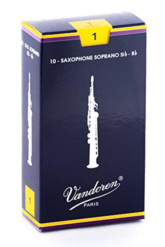 Vandoren SR201 Soprano Sax Traditional Reeds Strength 1; Box of 10