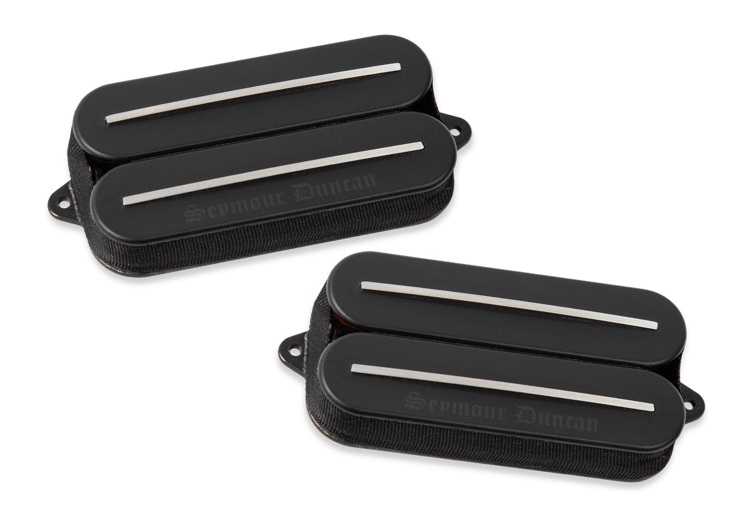 Seymour Duncan Black Winter Rails Humbucker Pickup Set - 6-String, Passive, High-Output, Ceramic Magnets - Black