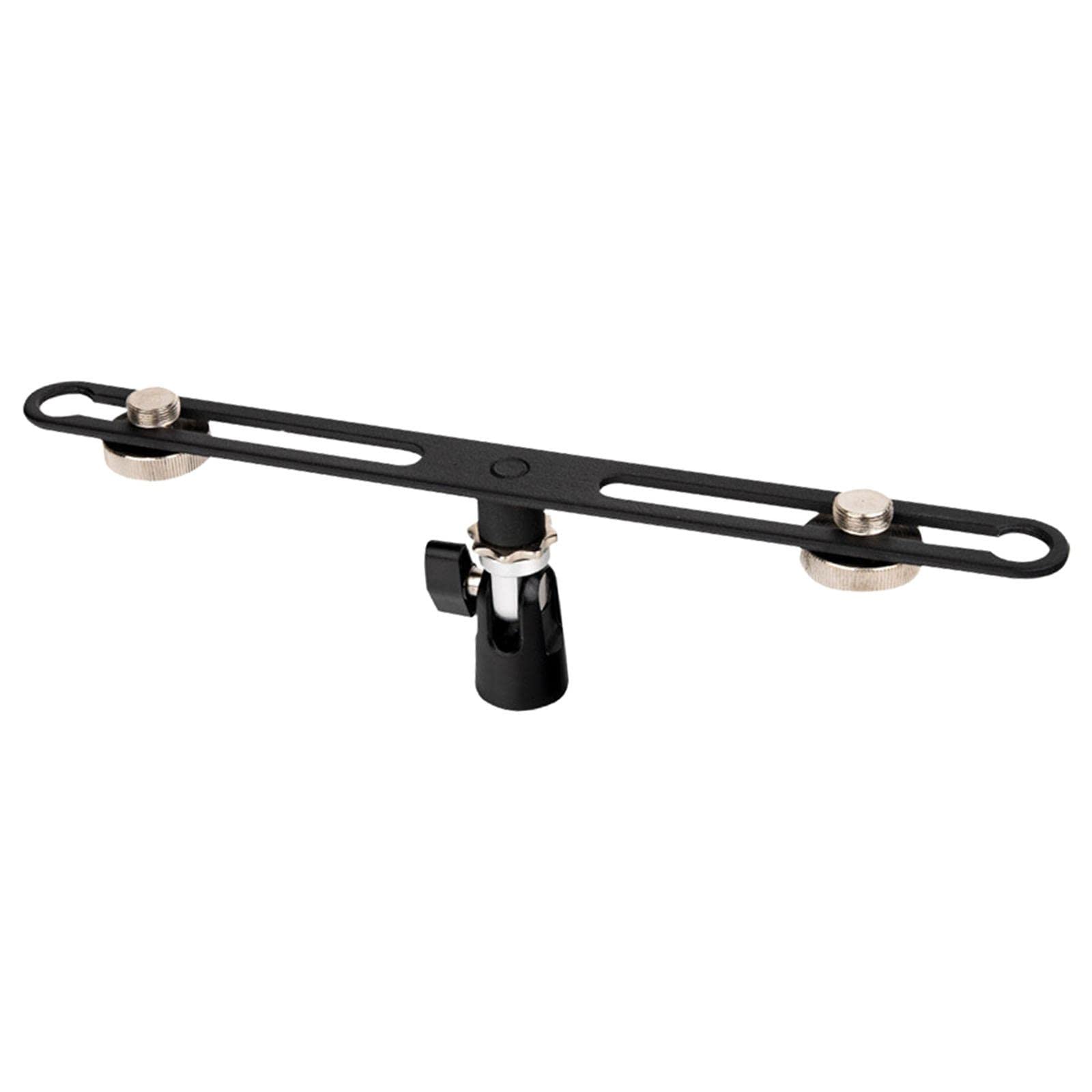 Generic Mas020, Adjustable Stereo Microphone Bar, with 5/8inch Screws, for Accommodates Two Microphones, Vocal Recording Press C
