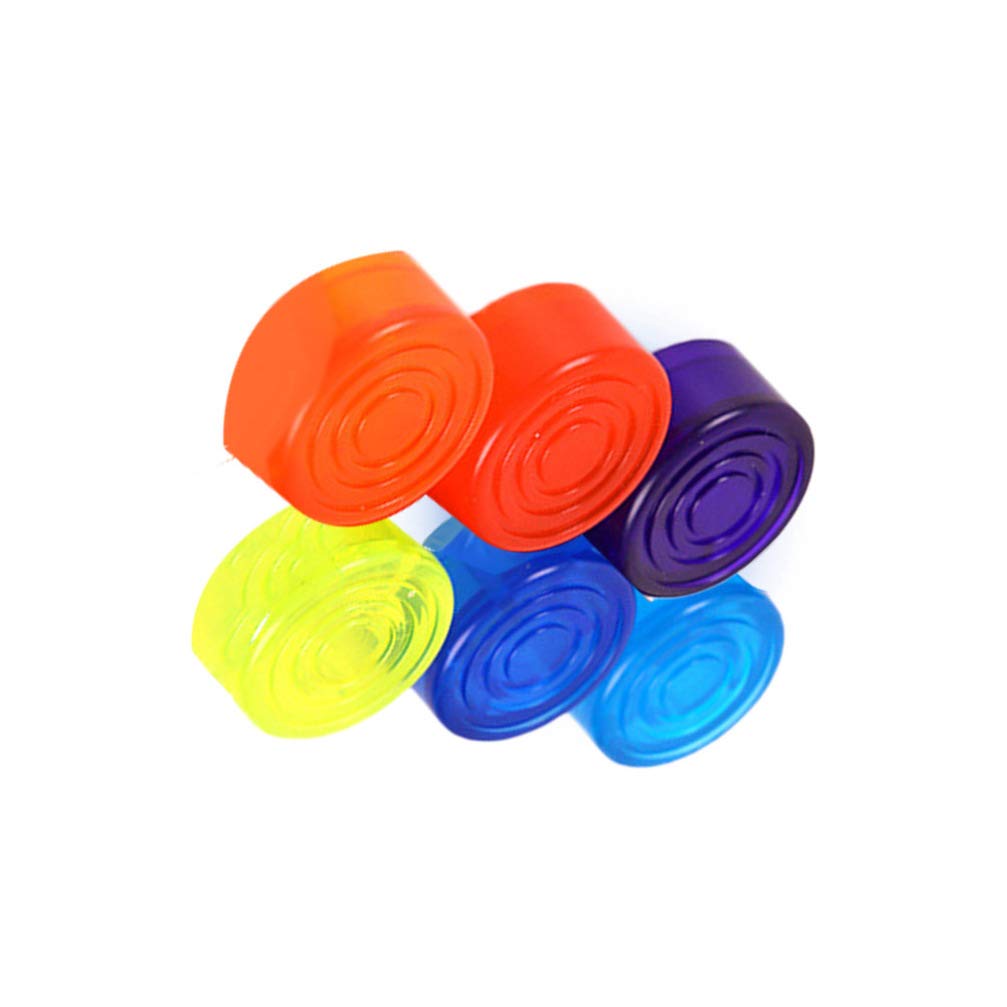 ARTIBETTER 6PCS Pedal Footswitch Topper Colorful Anti-Slip Guitar Effect Foot Nail Protection Cap Cover for Guitar Pedal Effectf