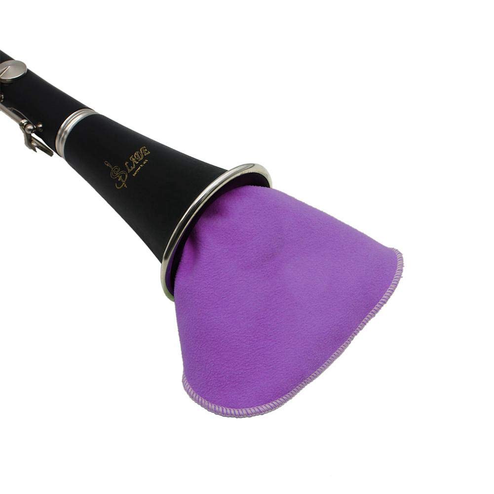 Alomejor Sax Saxophone Cleaning Cloth Clarinet Pull Through Swab Instrument Cleaner Cloth Sax Instrument Cleaner