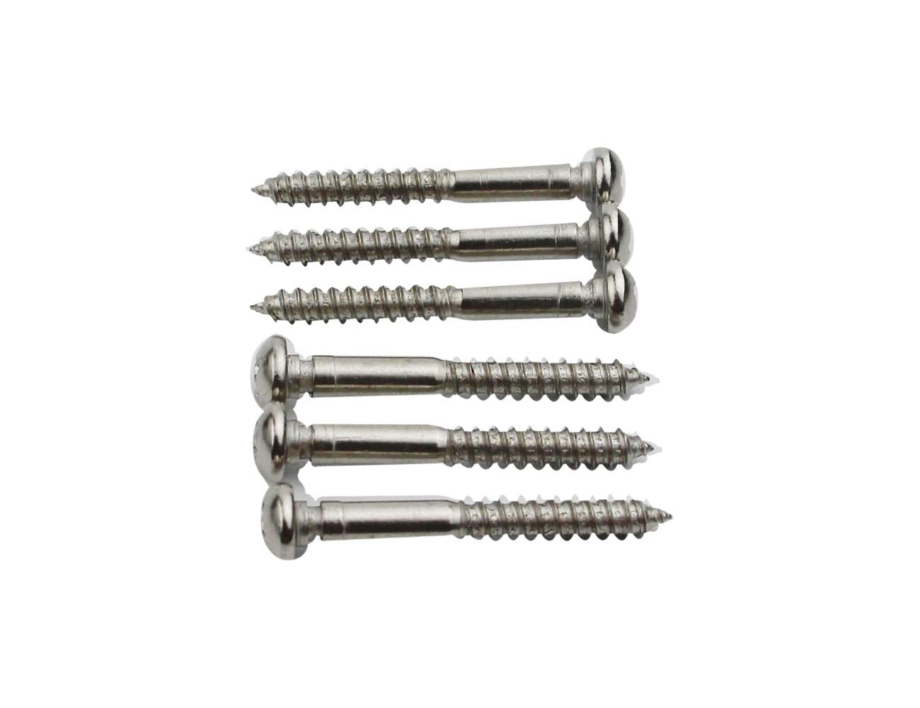 Guyker 6Pcs String Lock Mounting Screws With Notch For Tremolo System Bridge Saddles Tailpiece Accessories Electric Guitar