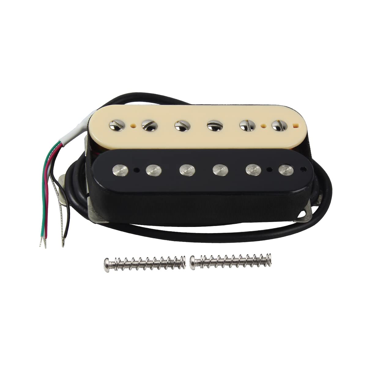 FLEOR Alnico 2 Humbucker Pickup 7-8K Electric Guitar Pickup Neck Humbucker-Zebra