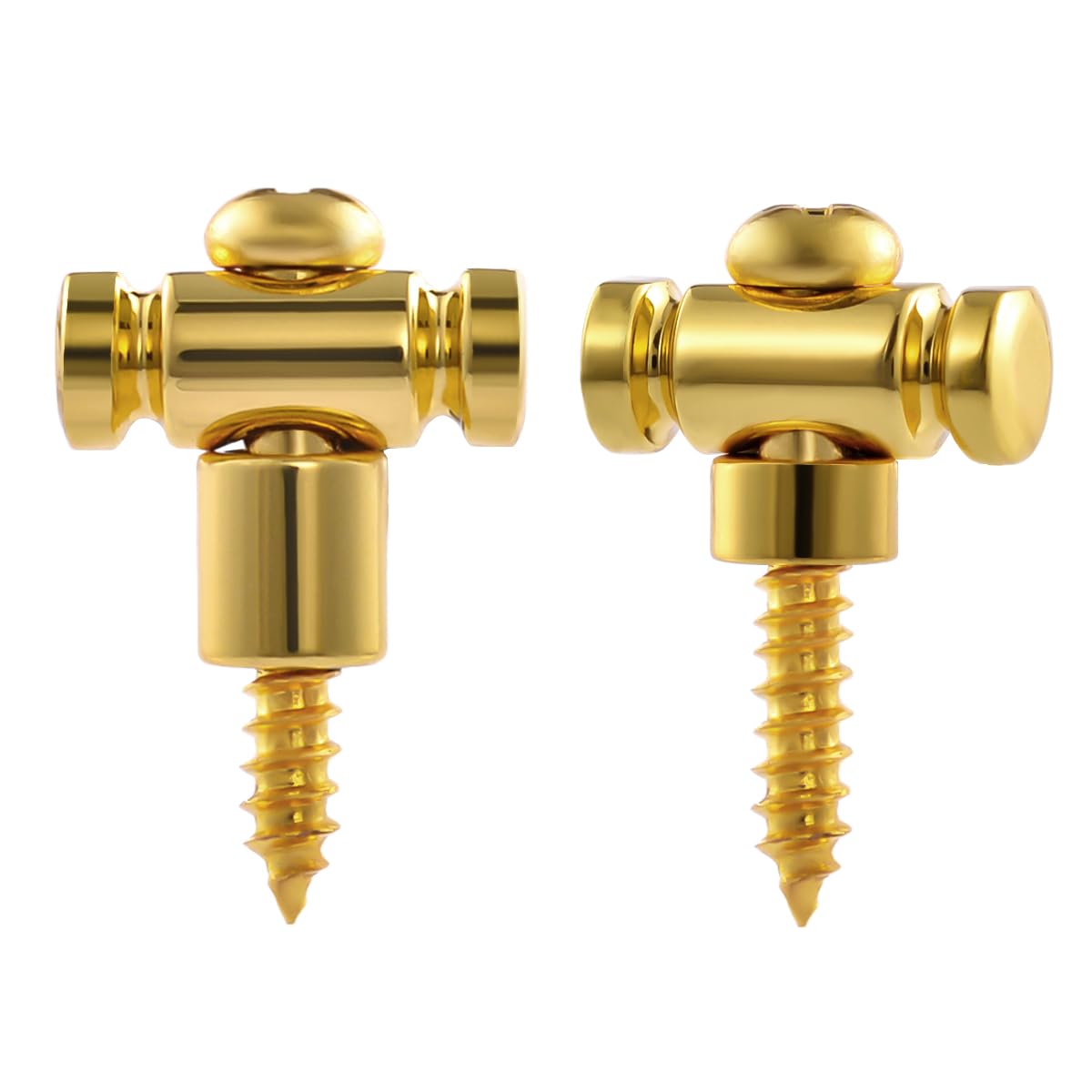 Guyker Guitar Roller String Retainers(Set Of 2) - String Guide, Strings Trees Replacement Part For Electric Guitars, Sr1 Gold