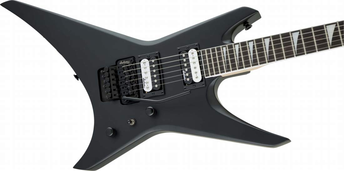 Jackson JS Series Warrior JS32 6-String Electric Guitar with 24 Jumbo Frets and Three-Way Toggle Switch (Right-Handed, Satin Bla