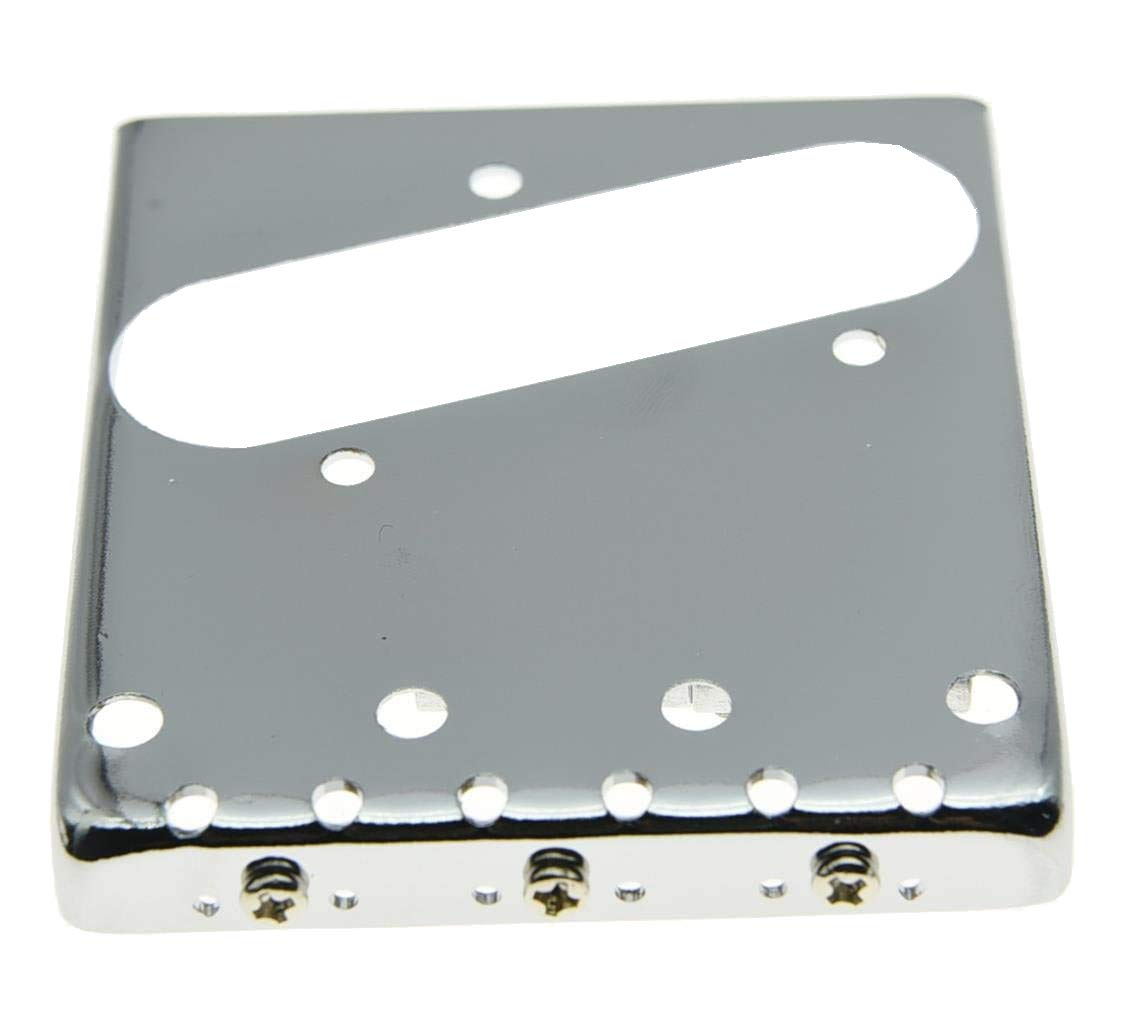 KAISH Chrome Vintage Tele Ashtray Style Guitar Bridge for Telecaster Guitar