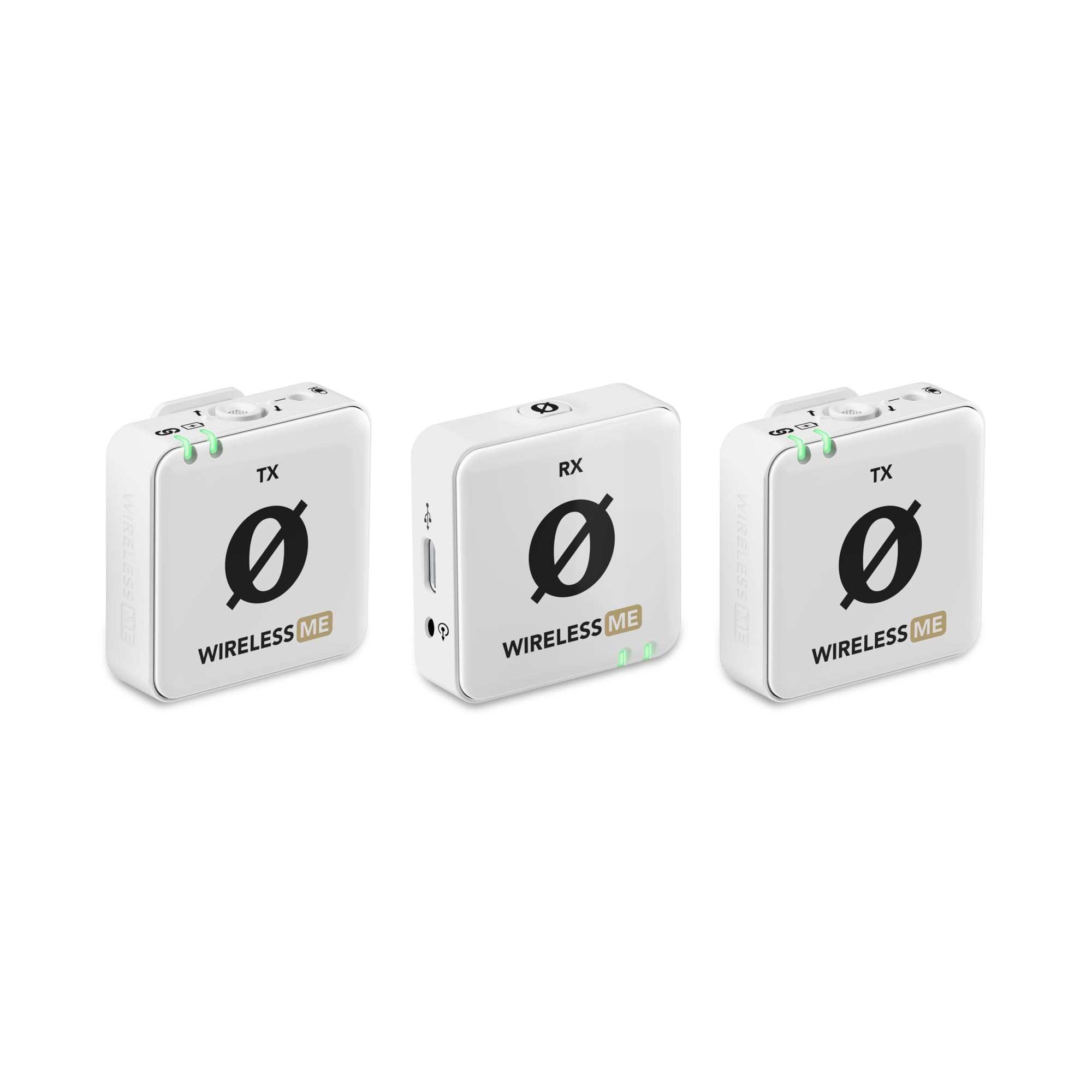 RDE Wireless ME Dual Set Ultra-Compact Wireless Microphone System with Built-in Microphones, GainAssist Technology and 100m Rang