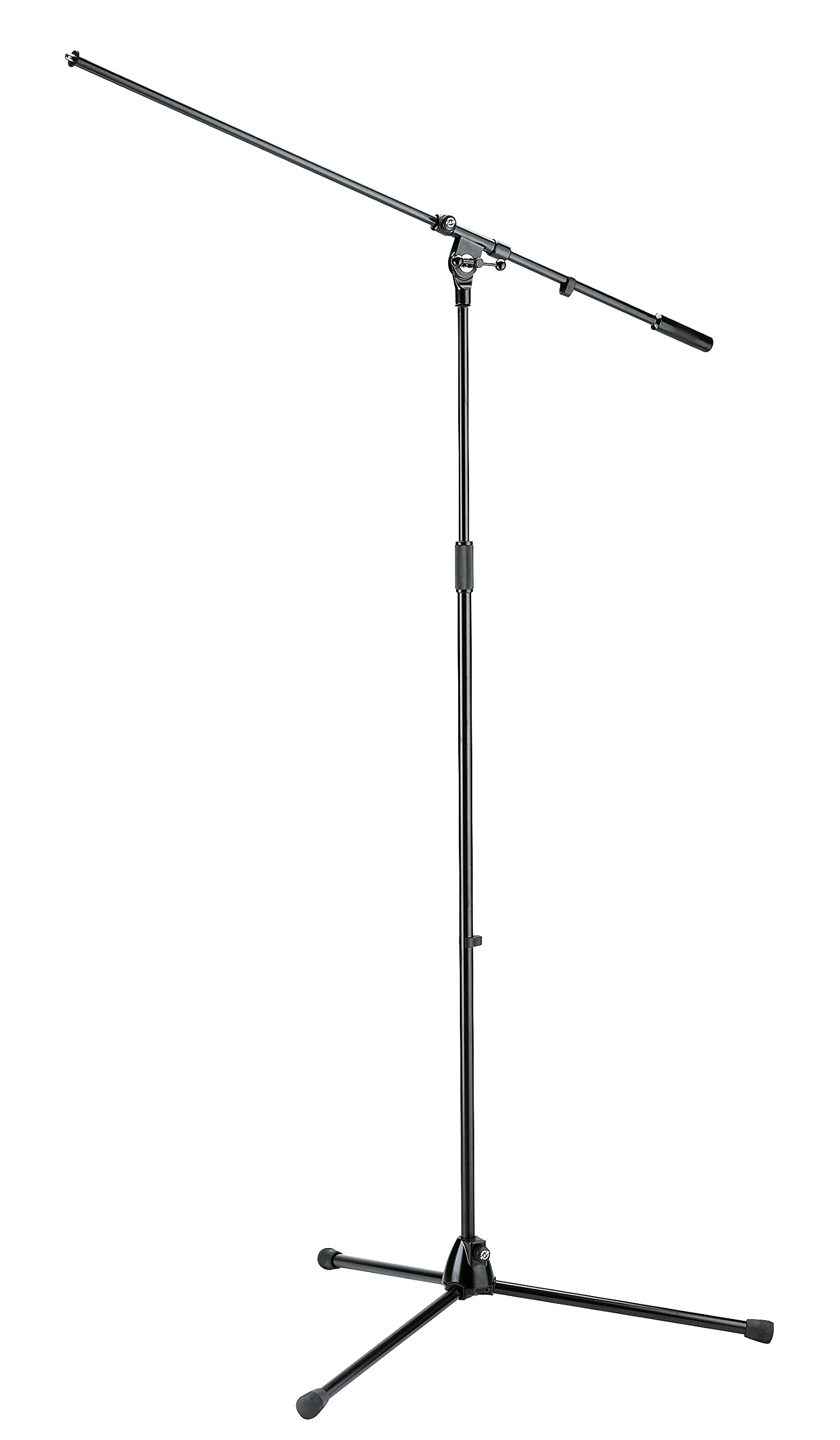 K&M Knig & Meyer 21021.500.55 Overhead Microphone Stand | Long Boom Arm | T-bar Locking Mechanism | Heavy Duty Folding Tripod Ba