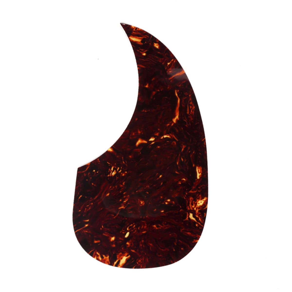 Musiclily Self Adhesive Teardrop Acoustic Guitar Pickguard For Martin D28 Style Guitar, Tortoise Shell