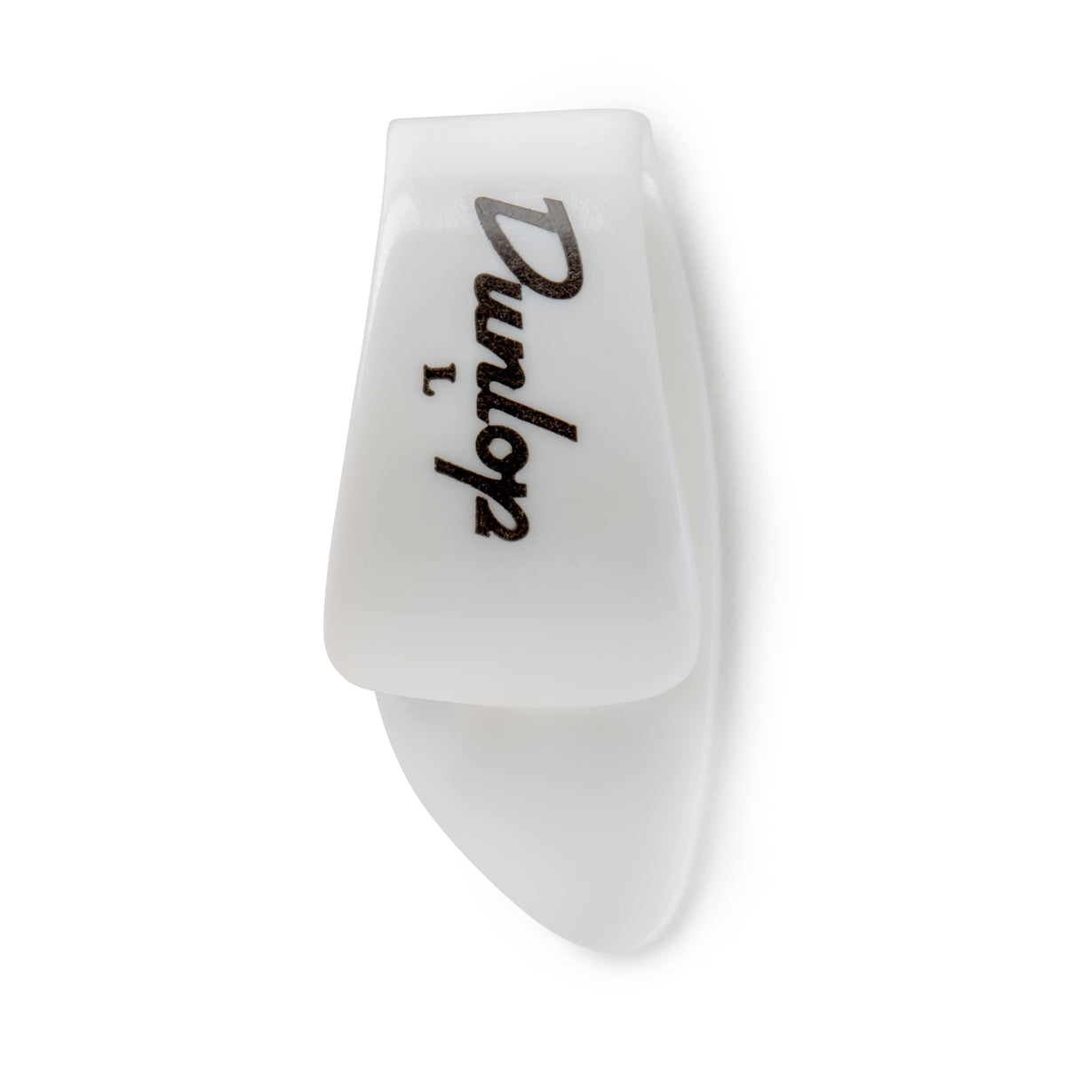 Jim Dunlop 9013R White Plastic Thumbpicks, Left Handed, Large, 12Bag