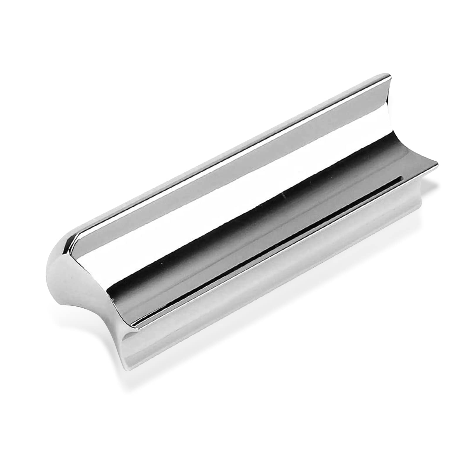 Cheerock Electric Guitar Solid Steel Slide Tone Bar, Polished Metal Guitar Slide, Electric Guitar Accessories, Steel Guitar Bar