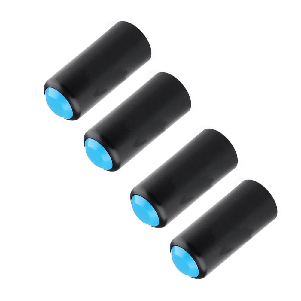 Microphone Cover 4pcs Microphones Battery Cover Wireless Mic Battery Screw on Cover for PGX2/4SLX24/ /PG58/ (Blue)