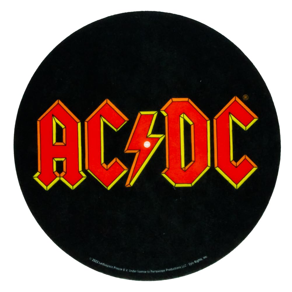 AC/DC Logo Turntable Slipmat (One Size) (Black/Red)