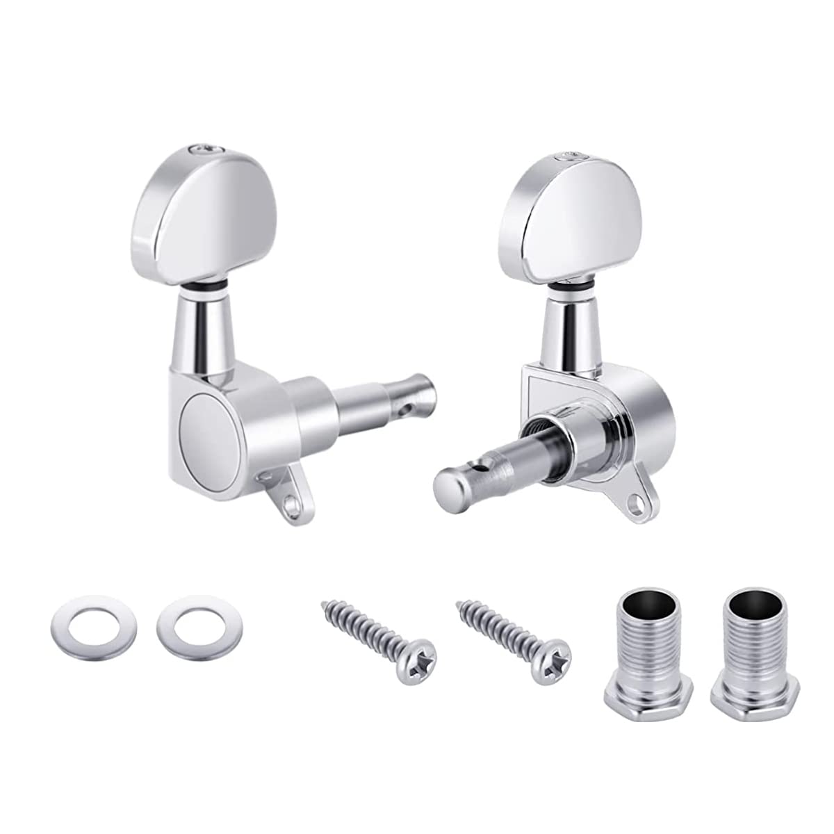 Device Of Urban Infotech Guitar Tuning Pegs Keys Die Cast Set Of Two 1L + 1R (2Pcs) For Electric And Acoustic Guitar Machine Hea