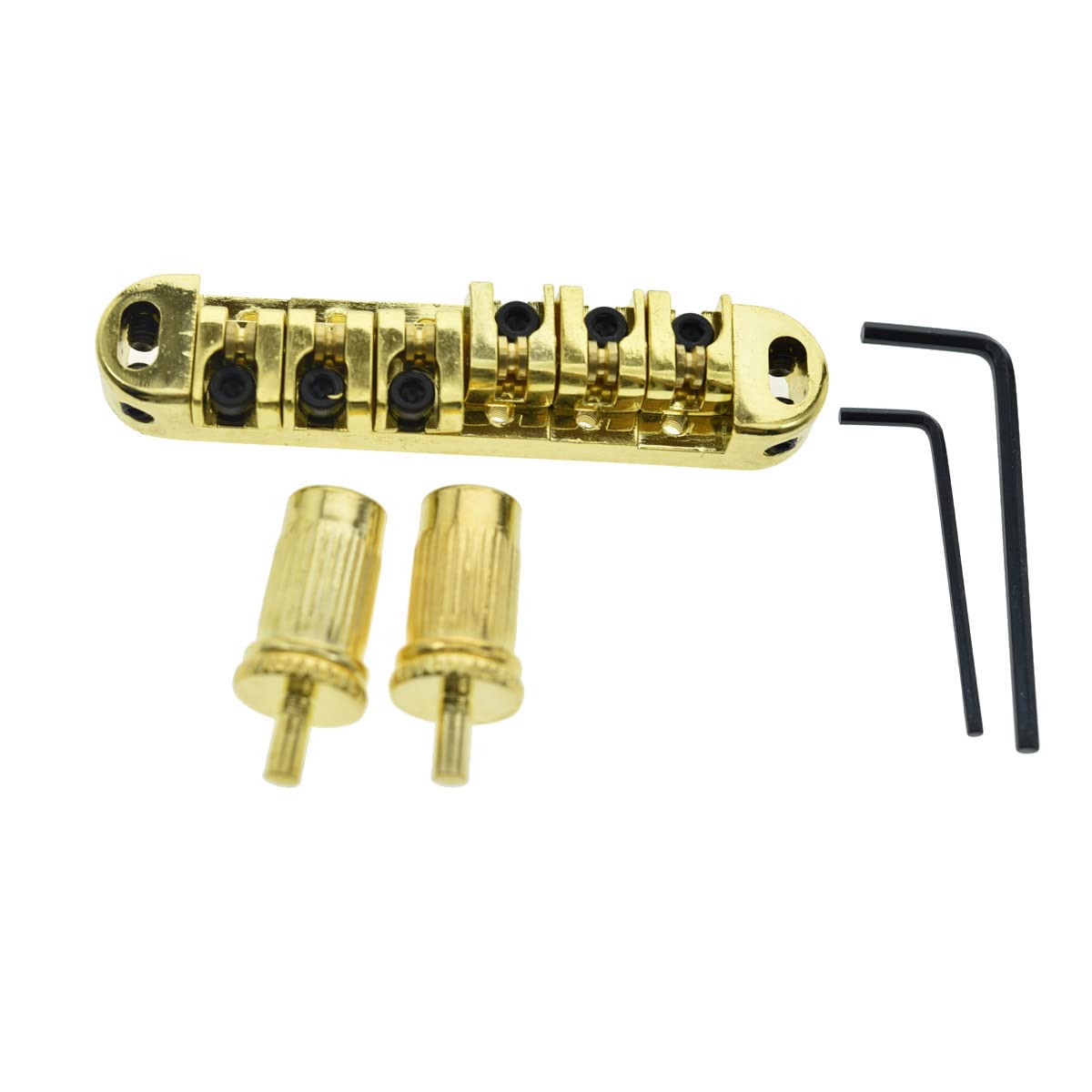 LP Guitar Tune-o-Matic Roller Saddle Roller Bridge Fits Les Paul SG Gold