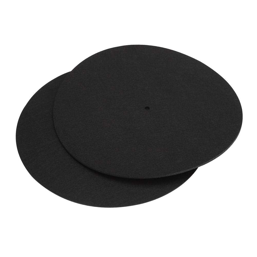 2 pcs 12 inch Turntable Platter Mat Record Players Turntable Home Disc Protective Non-Slip Mat Replacement Accessories