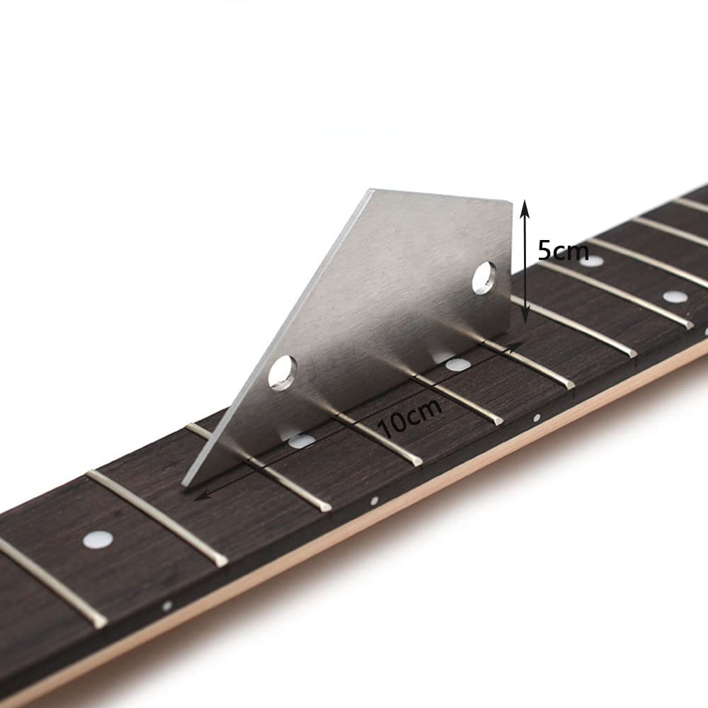 jiayouy Set of 14 Pieces Luthier Tools Set Guitar Neck Notched Straight Edge 9pcs Guitar Radius Gauge String Action Gauge Ruler