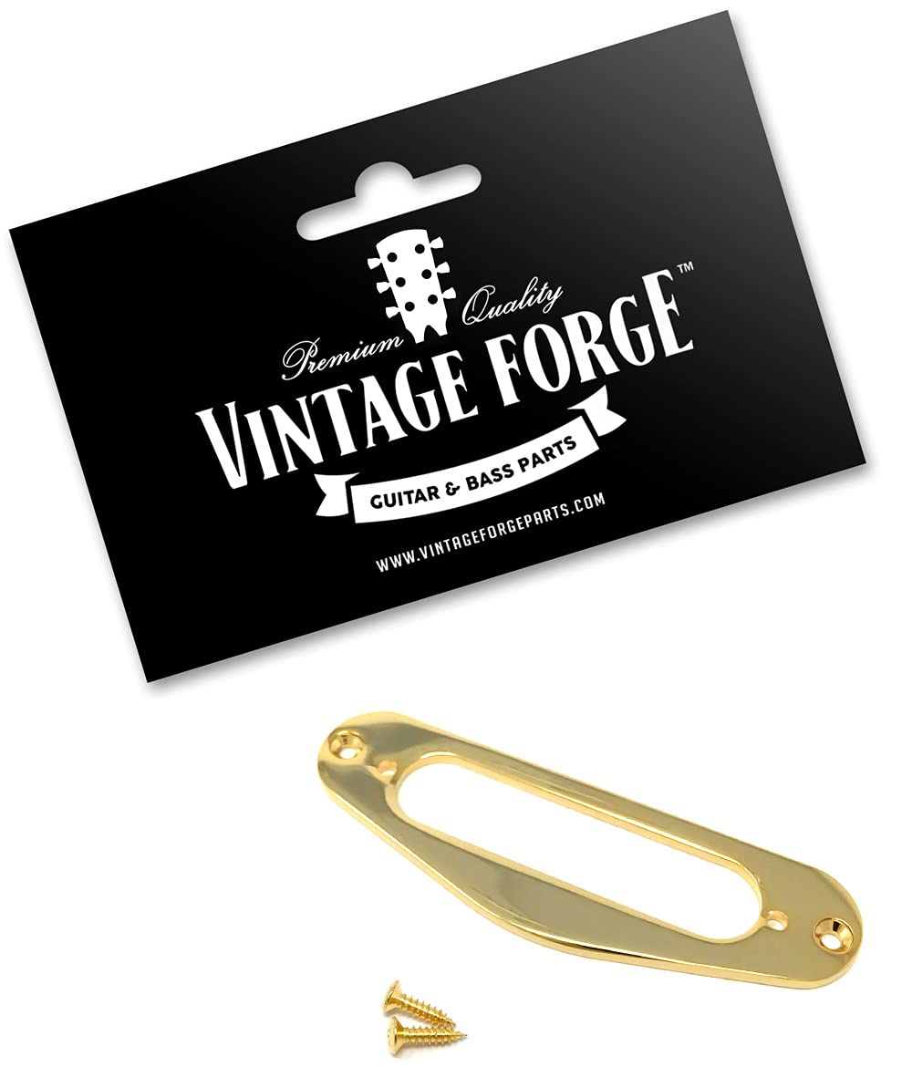 Vintage Forge Gold Metal Single Coil Pickup Mounting Ring for Fender Telecaster Guitar PRT10-GLD