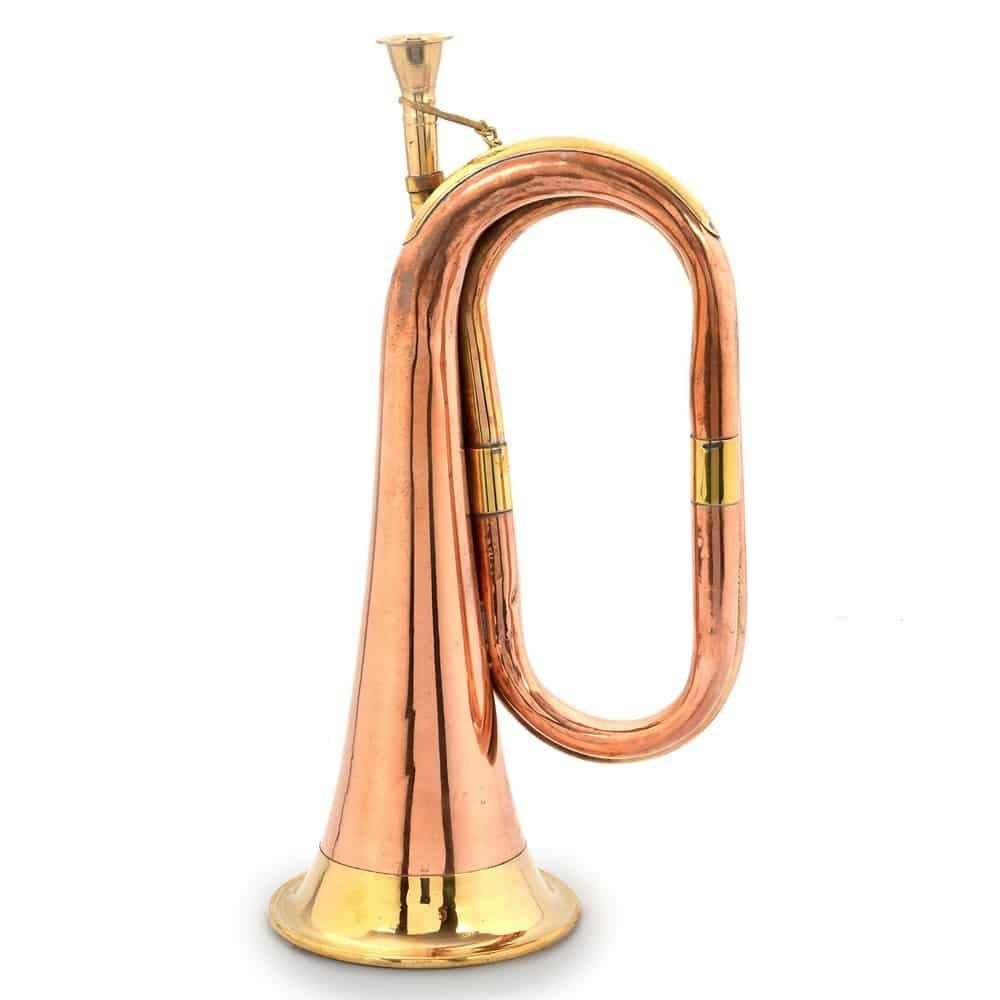Queen Xport Real Full Size Pure Brass Bugle To Play Gift 300Gm