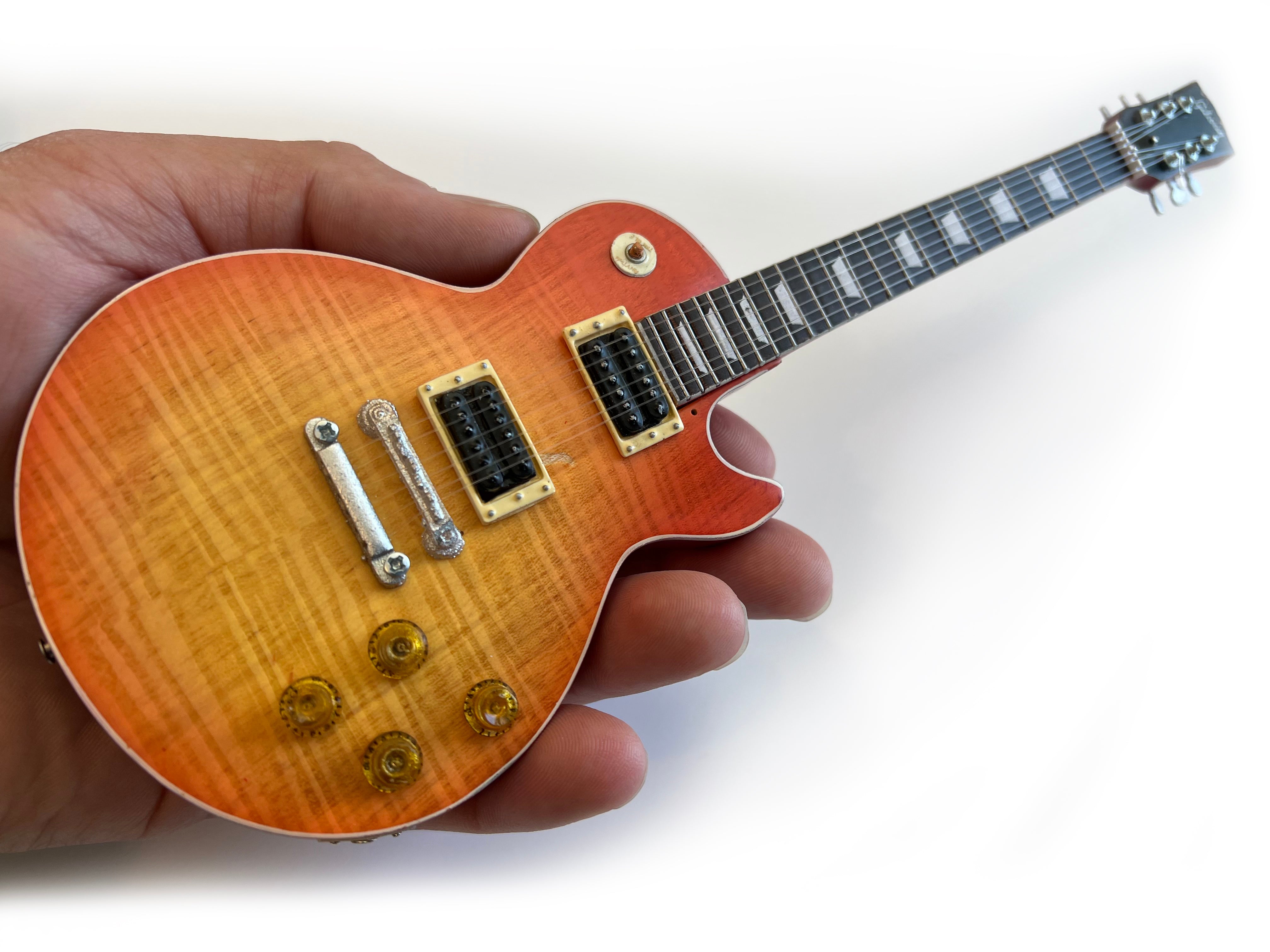 Duane Allman 1959 Gibson Les Paul Cherry Sunburst Miniature Guitar Model
