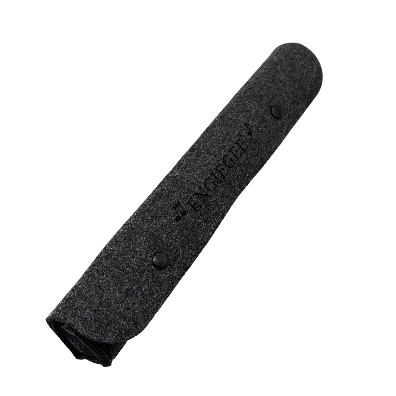 ENGIEGEE Felt Gift Case Bag for Soprano Descant Recorder Instrument or Kids Music Flute, Black
