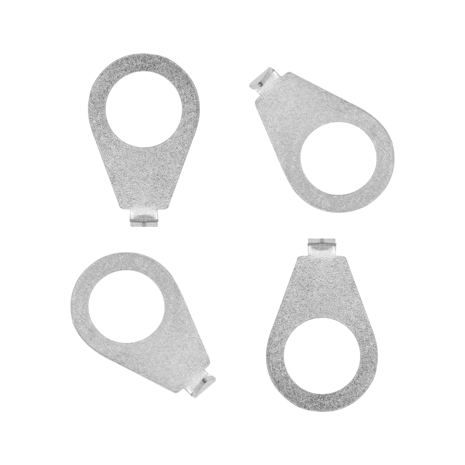 Cashbeat 4Pcs Silver Guitar Knobs Pointer Indicator Plates, 3/8'' Electric Guitar Control Knob Position Pointers, 9.7Mm Diameter