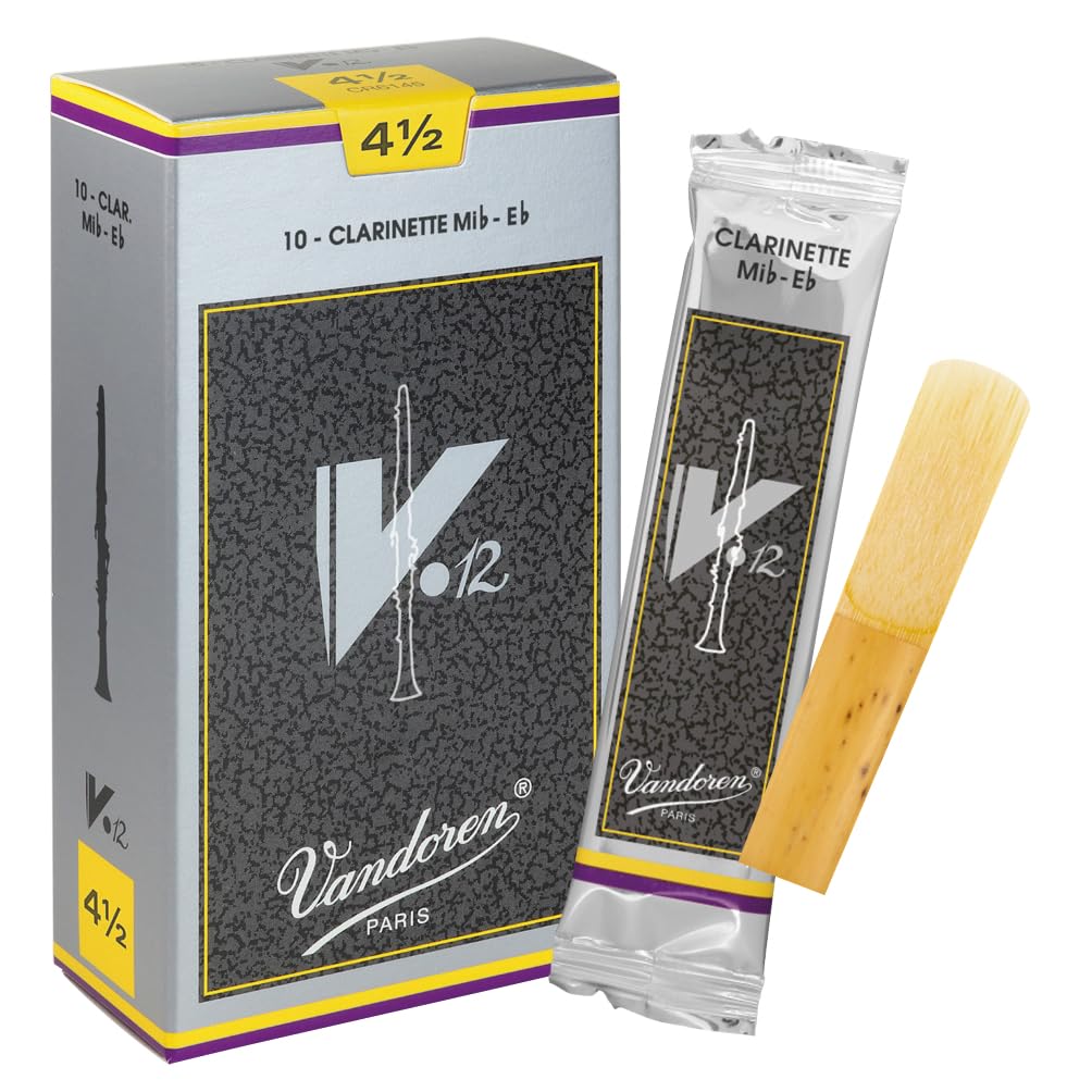 Vandoren CR6145 Eb Clarinet V.12 Reeds Strength 4.5; Box of 10