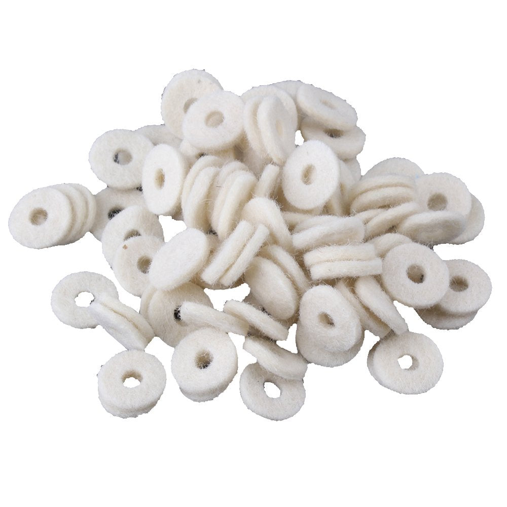 BQLZR Beige 12mm Dia Piano Felt Front Rail Regulating Punchings Keyboard Balance Washers Repair Parts Pack of 90