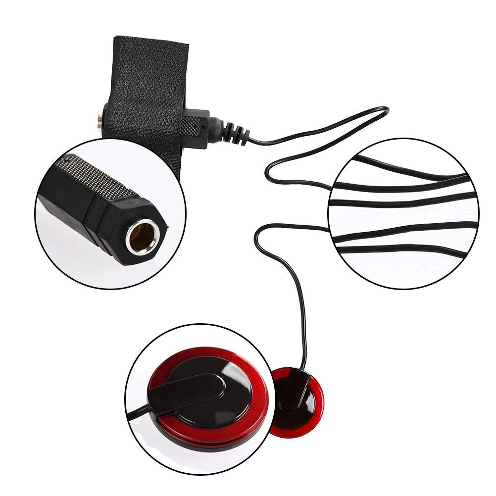 TIMESETL 5 Pcs Piezo Contact Microphone Pickups Self-Adhesive Instrument Pickups for Guitar, Violin, Viola, Cello, Banjo, Ukulel