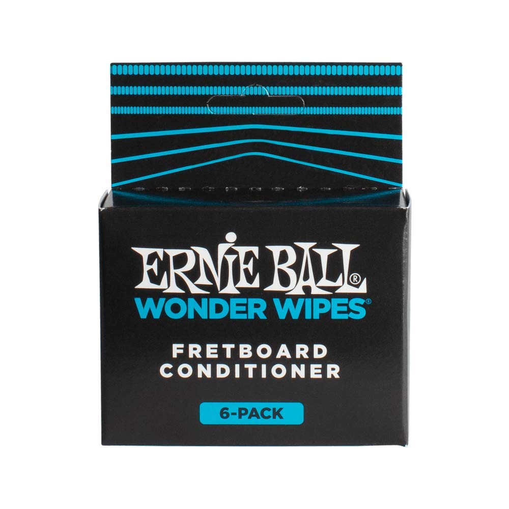 Ernie Ball Wonder Wipes Fretboard Conditioner, 6-Pack (P04276)