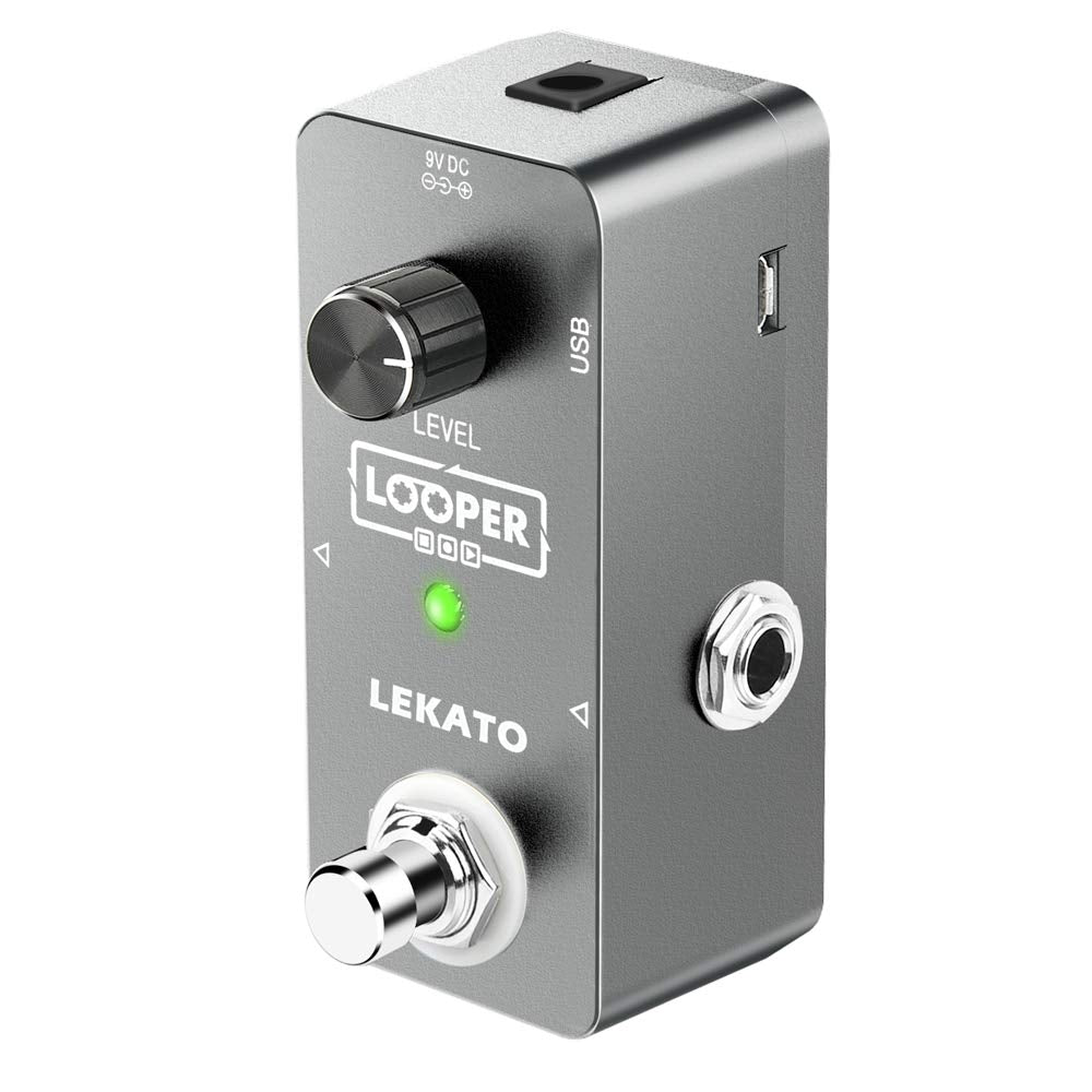 Lekato Guitar Looper Effect Pedal Loop Pedal 5 Minutes Looping Time Looper Pedal One Looper Unlimited Overdubs
