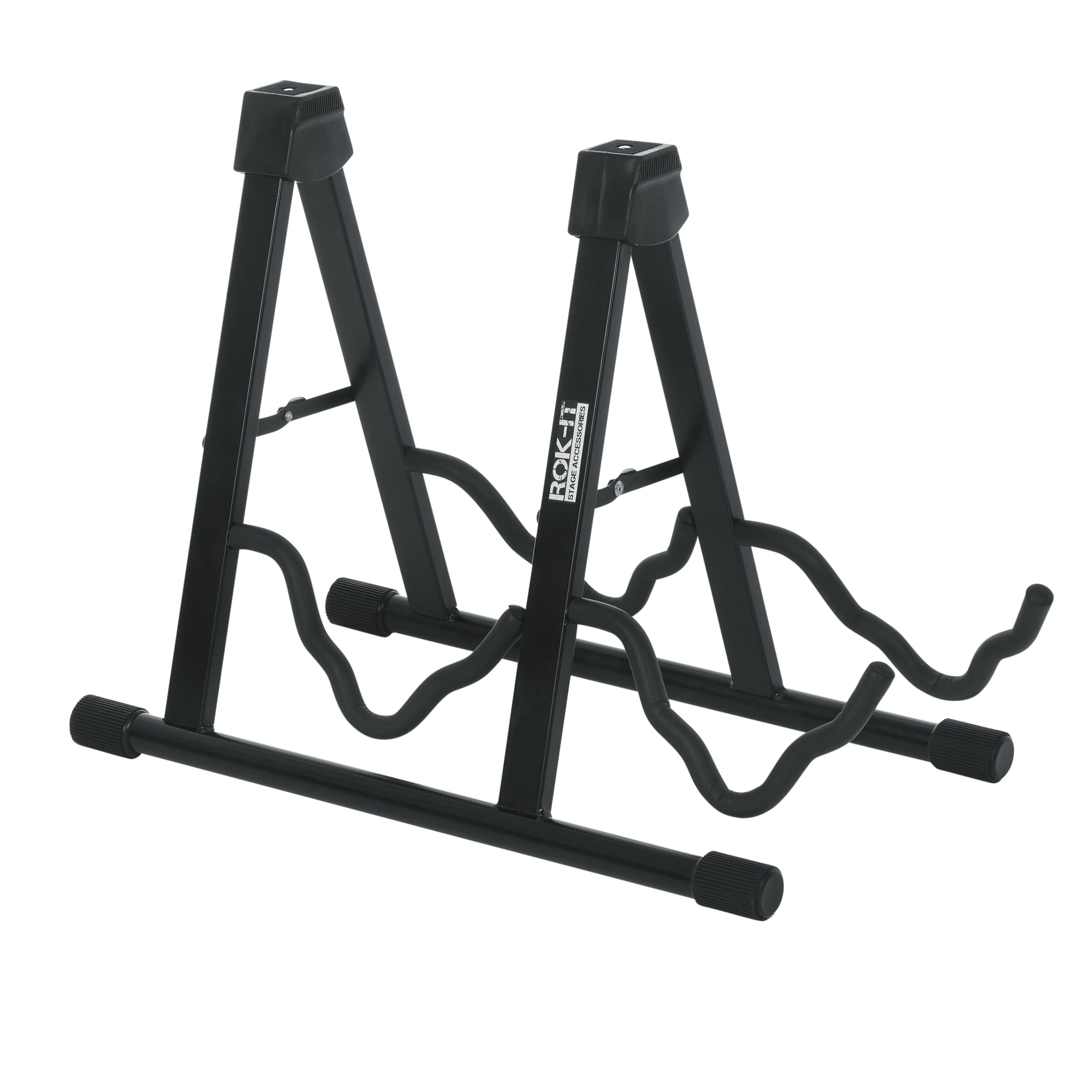 Rok-It by Frameworks A-Frame Double Guitar Stand, Holds Most Standard Electric and Acoustic Guitars (RI-GTRAU2X)