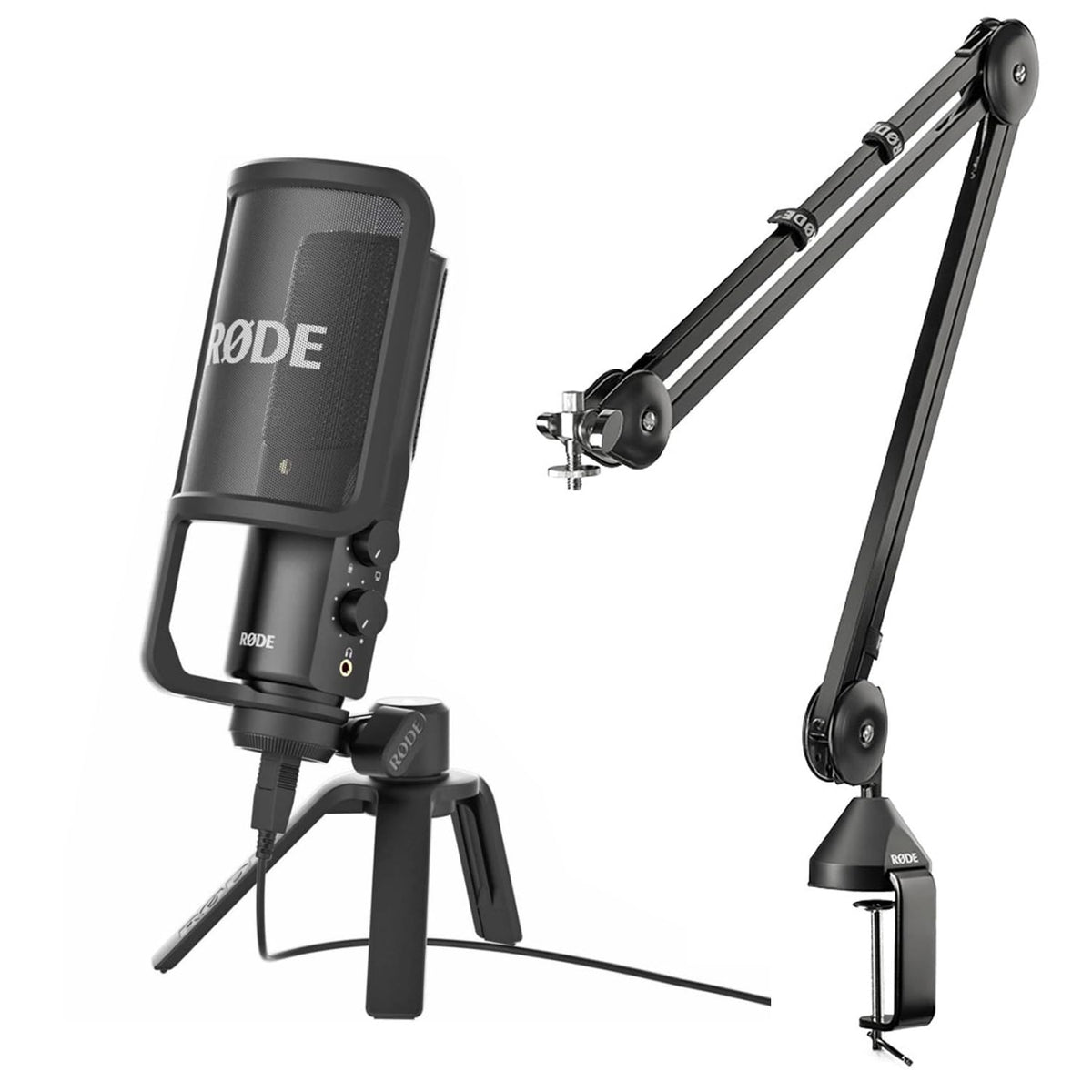 Rode Ntusb Versatile Studio-Quality Usb Microphone Bundle. Value Kit With Acc